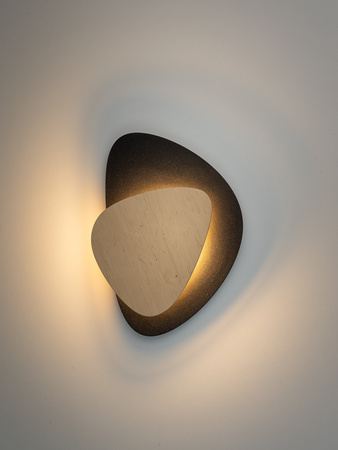 PEDRA kinkiet czarny/brzoza 40868