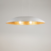 Lampa wisząca z żywicy biało-miedziana Sigma Lighting Gondola M 40639