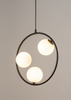 Lampa wisząca ring kula czarna Sigma Lighting AQUA 3 33413