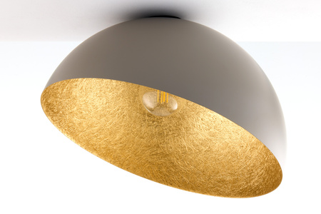 Plafon kopuła taupe_złoty Sigma Lighting SFERA 50 41519