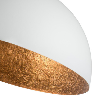 Plafon kopuła biało-miedziany Sigma Lighting SFERA 50 32461