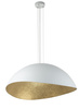 Lampa wisząca z żywicy biało-złota Sigma Lighting Solaris M 40615