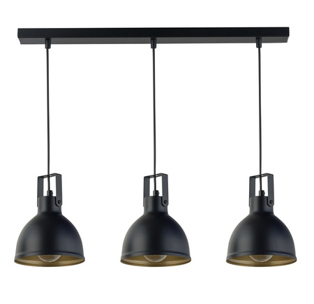 Lampa wisząca loftowa czarno-złota Sigma Lighting MARS 3 32262