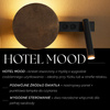 HOTEL MOOD - kinkiet z włącznikami A czarny/brąz 41364