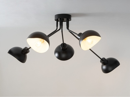Nowoczesny żyrandol czarno-biały Sigma Lighting - ROY 5 32433