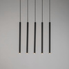 Lampa wisząca rurki sople czarna Sigma Lighting SOPEL 5 PROSTY 33615