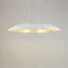 Lampa wisząca z żywicy biało-złota Sigma Lighting Gondola M 40637