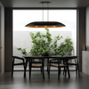 Lampa wisząca z żywicy złota Sigma Lighting Gondola L 40640