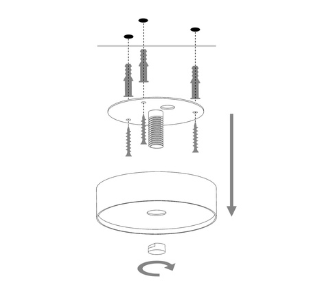 Lampa sufitowa nowoczesna biała Sigma Lighting - ROY 3 32432