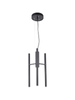 Nowoczesny żyrandol rurki czarny Sigma Lighting JORK 3 33173