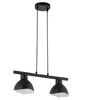 Lampa wisząca metalowa czarno-biała Sigma Lighting - FLOP 2 32419