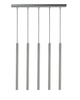 Lampa wisząca rurki sople srebrna Sigma Lighting SOPEL 5 PROSTY 33618