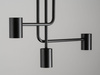 Lampa sufitowa nowoczesna czarna Sigma Lighting LUIS 3 33420