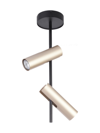 Spot reflektory na wysięgniku czarno-złoty Sigma Lighting LEDA 2 33109