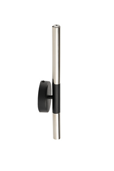 Kinkiet rurka SOPEL LUX 2 czarno-srebrny 40736