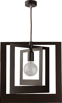Lampa wisząca kwadraty hdf wenge Sigma Lighting GLAM KWADRAT 31364