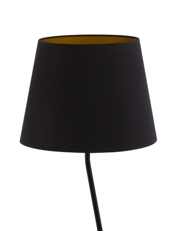 Lampa podłogowa z abażurem czarno-miedziana Sigma Lighting LIZBONA 50229