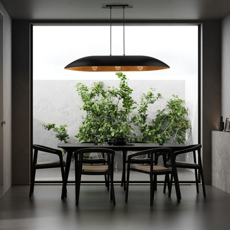 Lampa wisząca z żywicy złota Sigma Lighting Gondola L 40640