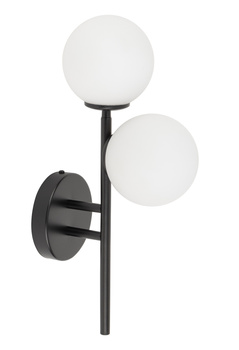 Kinkiet mleczne kule czarny Sigma Lighting KORAL 33649