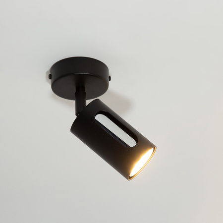 FLOW 1 kinkiet czarny/srebrny 41208