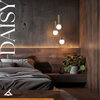 Lampa wisząca kule DAISY 3 Sigma Lighting złoto-transparentna 40758