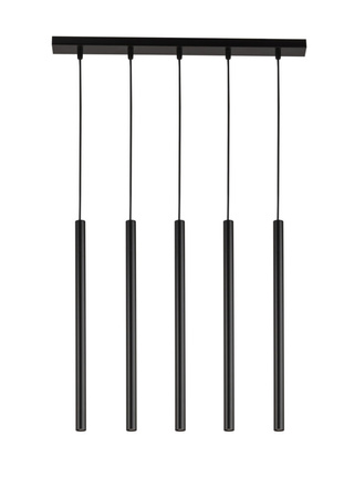 Lampa wisząca rurki sople czarna Sigma Lighting SOPEL 5 PROSTY 33615