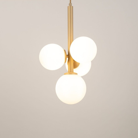Lampa wisząca kule Sigma Lighting - PERLA 4 złoty beż 33606