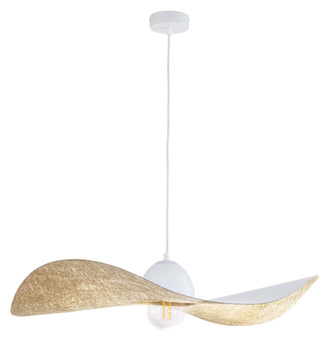 Lampa wisząca kapelusz biało-złota Sigma Lighting KAPELLO L FI76 32338