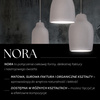 NORA C lampa wisząca ceramiczna beż 41371