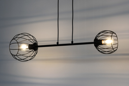 Lampa wisząca druciana czarna Sigma Lighting MADAM 2 32369