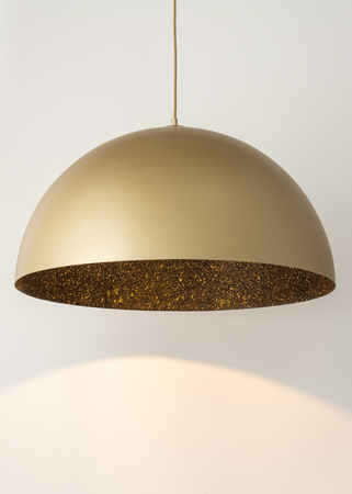 Lampa wisząca kopuła złoto-czarna nakrapiana Sigma Lighting SFERA 35 32296