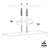 Lampa wisząca z żywicy złota Sigma Lighting Gondola L 40640