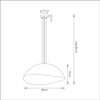 Lampa wisząca z żywicy biało-miedziana Sigma Lighting Solaris M 40622