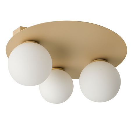 Plafon kule złoty beż Sigma Lighting ARGON 3 koło 33271