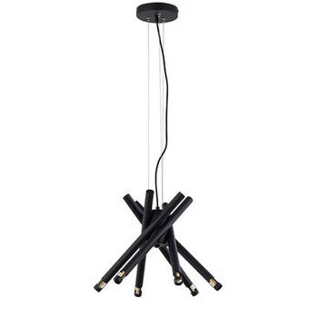 Lampa wisząca rurki czarna Sigma Lighting LUMEN LASER 6 33260