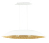 Lampa wisząca z żywicy biało-złota Sigma Lighting Gondola M 40637
