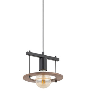 Lampa wisząca boho czarno-brązowa Sigma Lighting COFFEE 1 zwis 32483