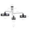 Lampa sufitowa na wysięgniku czarna Sigma Lighting VASCO 3 31553