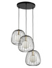 Lampa wisząca druciana BELL 3 czarno-złota 40729