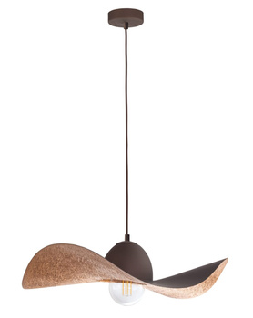 Lampa wisząca kapelusz brązowo-miedziana Sigma Lighting KAPELLO M FI55 32352