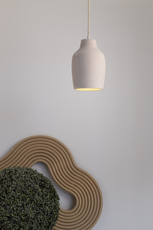 NORA A lampa wisząca ceramiczna beż 41369