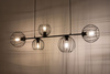Lampa wisząca druciana czarna Sigma Lighting MADAM 5 32372