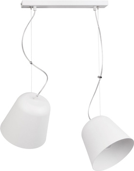 Lampa wisząca dwa klosze biała Sigma Lighting TIKET 2 31390