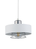 Lampa wisząca metalowa biało-srebrna Sigma Lighting POKER 3 32071