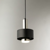 Lampa wisząca metalowa czarno - srebrna Sigma Lighting RIF LUX 1 S 40714