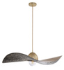 Lampa wisząca kapelusz złoto-czarna nakrapiana Sigma Lighting KAPELLO L FI76 32342