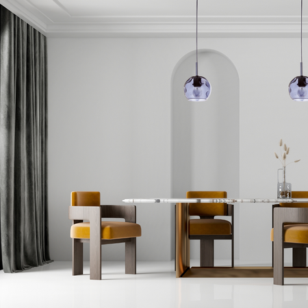 Lampa wisząca ze szklanym kloszem czarna Sigma Lighting COMO A Mały 31993