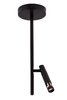 Spot reflektor na wysięgniku czarno-złoty Sigma Lighting LEDA MINI 1 33241 48H