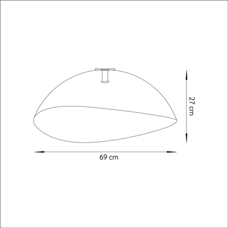 Plafon z żywicy biało-miedziany Sigma Lighting Solaris L 40620
