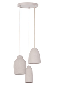 NORA 3 lampa wisząca ceramiczna beż 41372